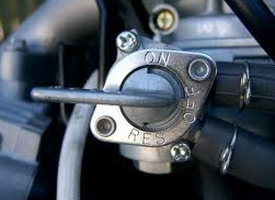 Petcock on motorcycle
